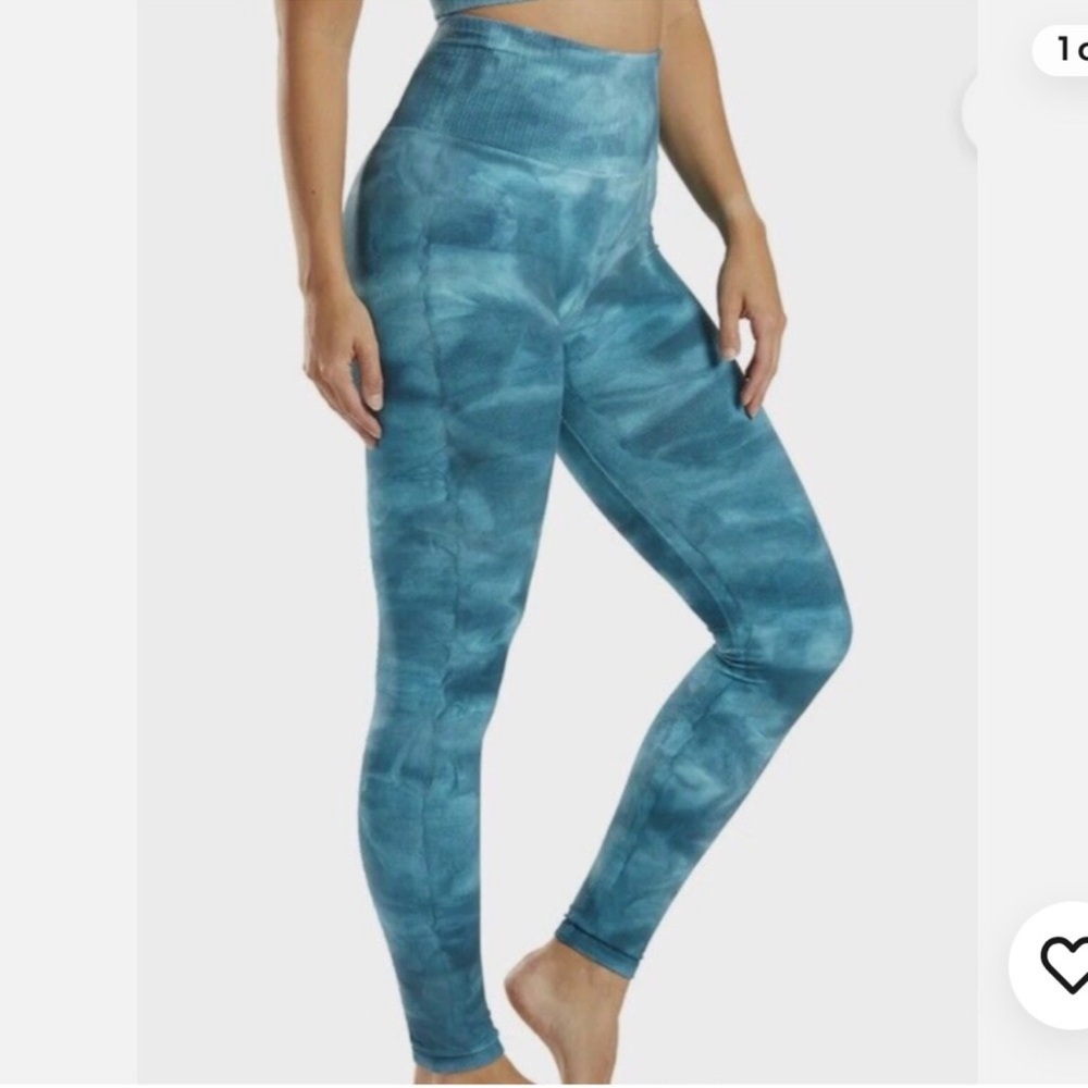 FREE PEOPLE | ✨NEW✨ High-Rise 7/8 Length Good Karma Leggings in Blue Peacock - Picture 2 of 5